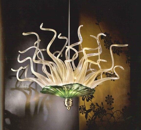 Modern LED Murano Glass Chandelier with Adjustable Cable-Locks