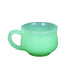 White Jade Glass Coffee Cup Set - Elegant Chinese Touch for Home & Office
