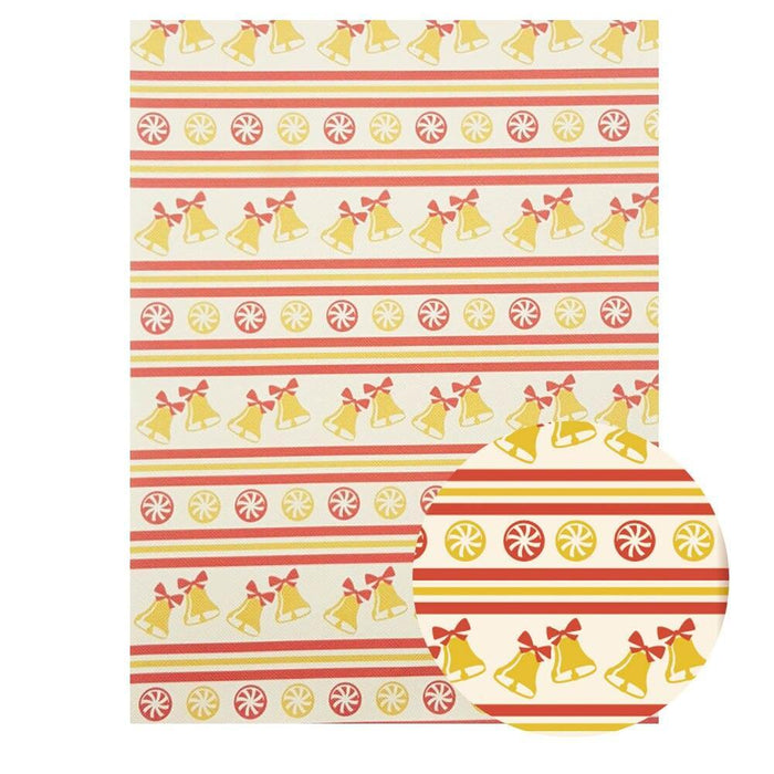 Whimsical Holiday Cartoon Animal PU Bow Fabric Sheets: Essential DIY Kit for Festive Hair Accessories and Crafts