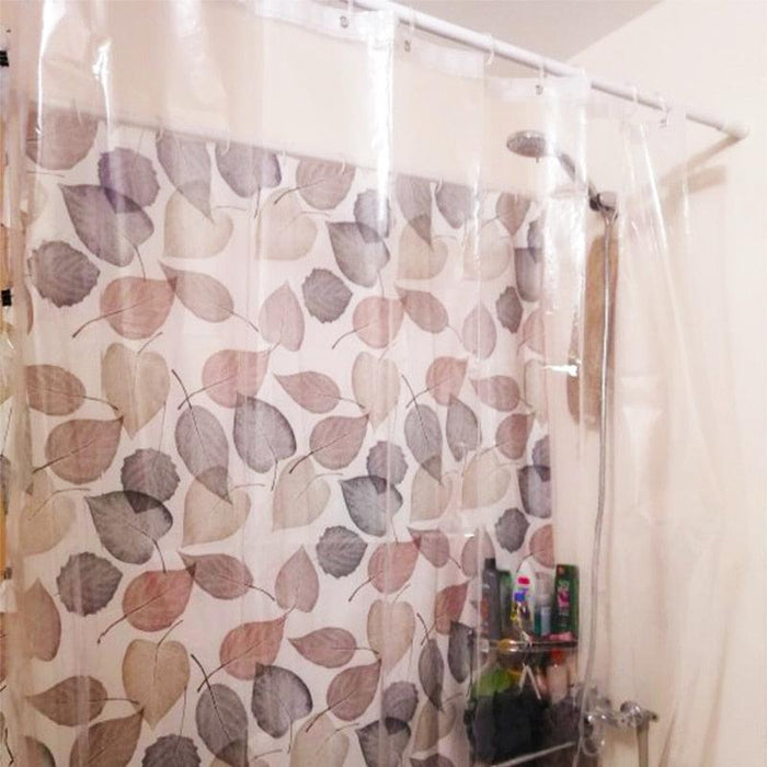Upgrade Your Bathroom with Botanica Deluxe Clear Waterproof Shower Curtain Liner Set - Elevate Your Shower Experience