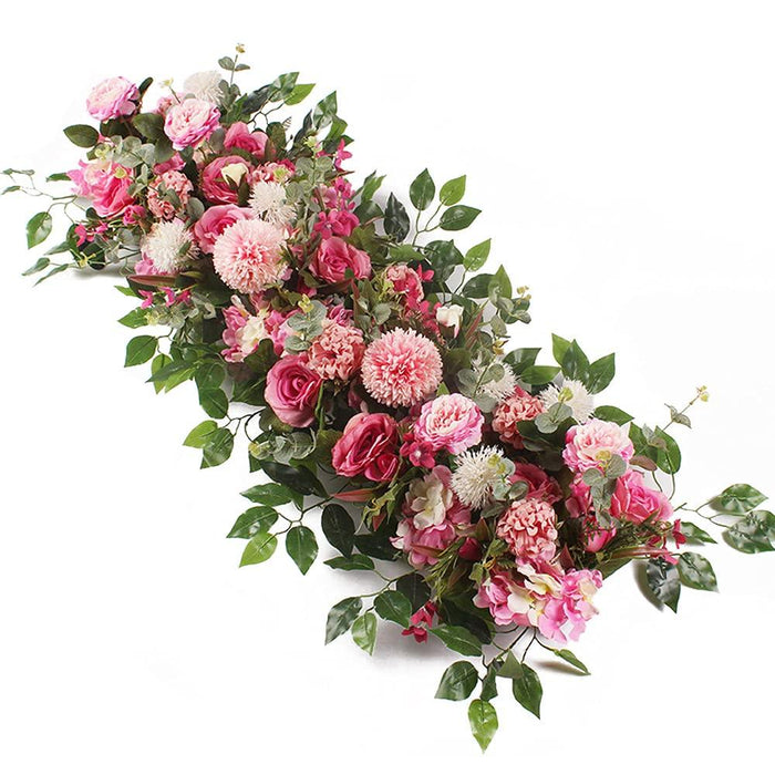 Silk Rose Blossom Elegance: Premium Floral Wall Decor Set - Handcrafted Beauty