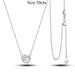 Elegant Customizable 925 Silver O Pendant Necklace for Women - Essential Minimalist Accessory