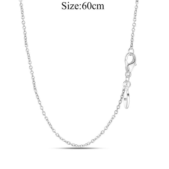 Chic Personalized 925 Silver O Pendant Necklace for Women - Minimalist Jewelry Must-Have