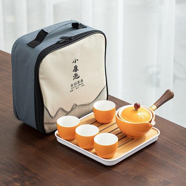 Lazy Kung Fu Automatic Tea Set: Enhance Your Tea Experience with Auto-Spin Feature