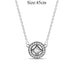 Elegant Customizable 925 Silver O Pendant Necklace for Women - Essential Minimalist Accessory