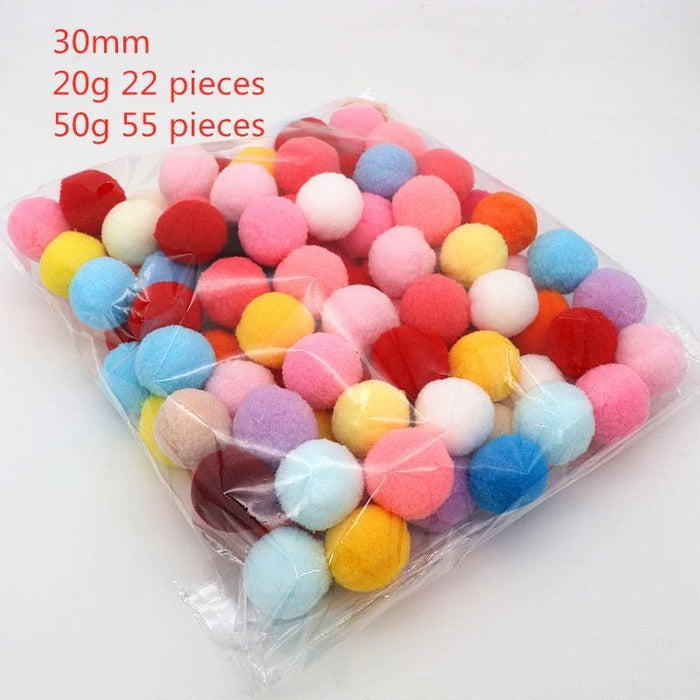 Colorful Spandex Pompom Craft Kit for Creative Projects