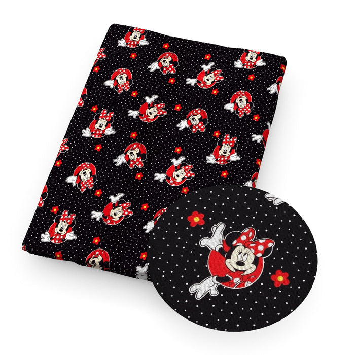 Elegant Minnie Mouse Faux Leather Crafting Sheet - Transform Your Projects