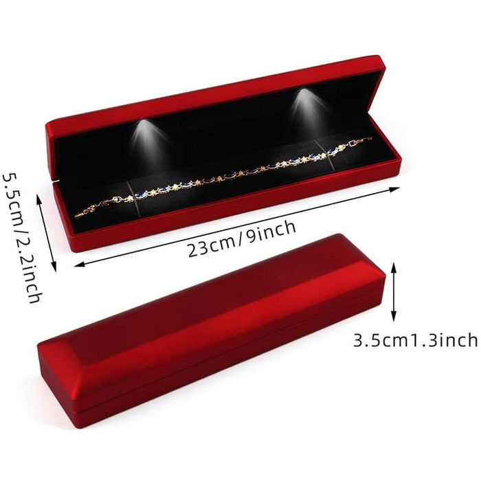 Elegant LED Jewelry Presentation Box: Illuminate and Showcase Your Precious Accessories