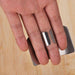 Effortless Vegetable Cutting: Stainless Steel Finger Guard for Safe and Easy Kitchen Prep