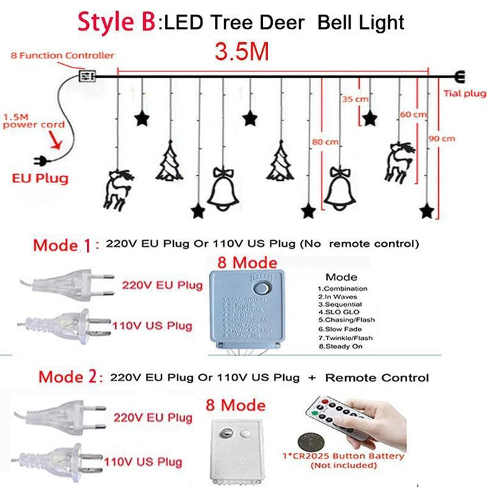 Celestial Dream LED Moon and Star String Lights for Whimsical Decor