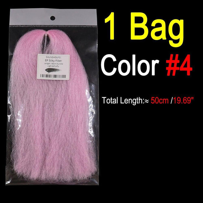 EP Translucent Silky Fiber Fly Tying Material - Premium Synthetic Hair for Lifelike Fly Patterns