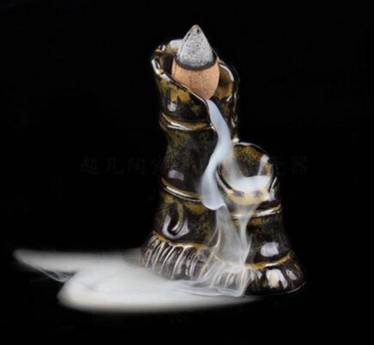 Dragon Harmony Backflow Incense Burner for Zen Spaces in Home & Office