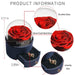 Timeless Elegance: Preserved Rose Jewelry Box Gift Set with Complimentary Necklace