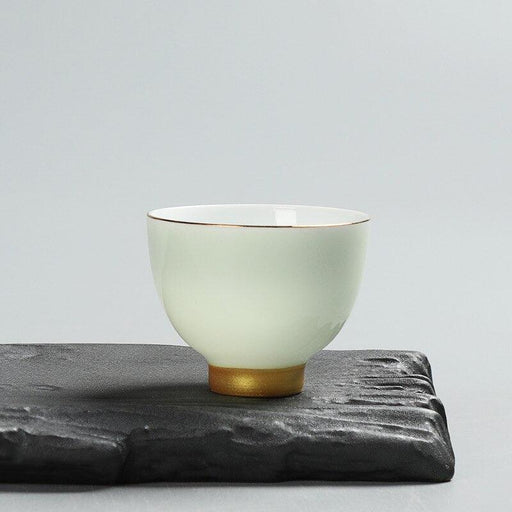 Elegant 6-Piece China Kiln Baked Kung Fu Tea Cup Set