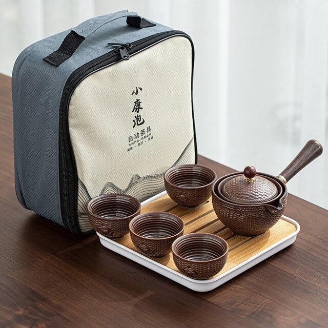 Lazy Kung Fu Automatic Tea Set: Enhance Your Tea Experience with Auto-Spin Feature
