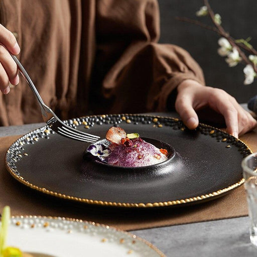 Pearl Point Ceramic Plate: Enhance Your Dining Experience