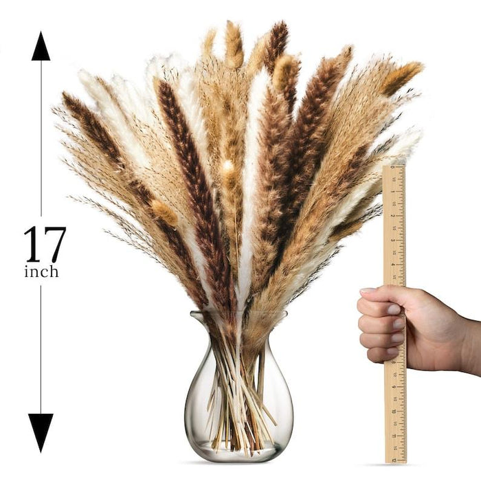 Chic Dried Pampas Grass and Reed Arrangement for Home and Wedding Decor