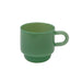 Elegant Vintage Jade Glass Tea and Coffee Mug - 8oz Heat-Resistant Cup