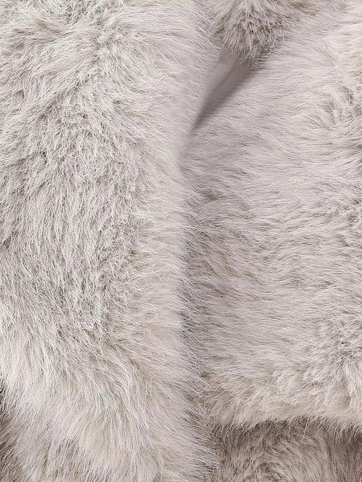 Elegant Creamy White Fur Jacket: The Ultimate Winter Fashion Statement