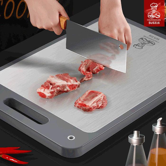 Elevate Your Culinary Skills with Stainless Steel Cutting Board Set