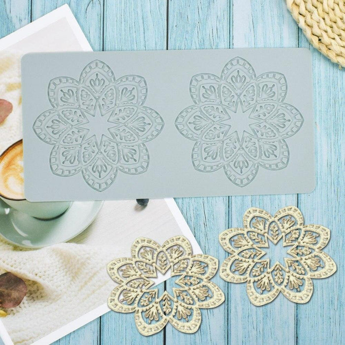 Snowflake Lace 3D Silicone Mold Set - Professional Baking Skills Enhancer for Intricate Designs