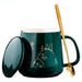 Golden Totoro Ceramic Mug Set with Elegant Gold Finish - 400ml