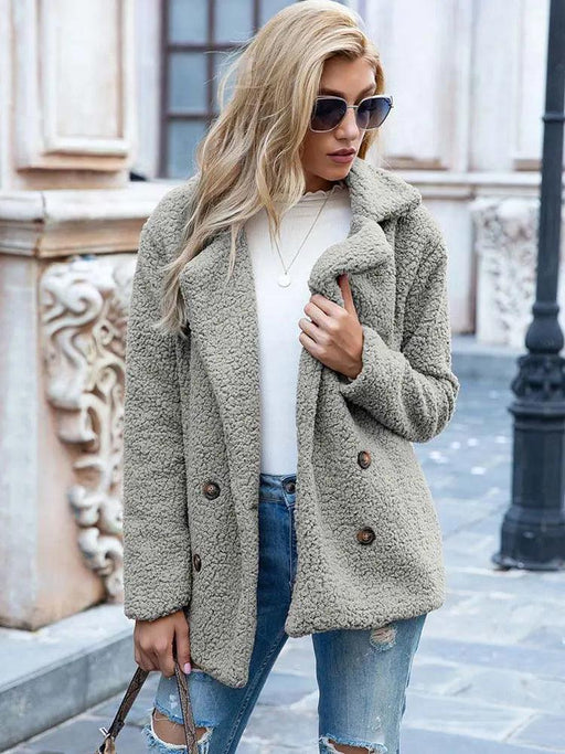 Oversized Plush Teddy Coat - Luxe Women's Faux Fur Outerwear