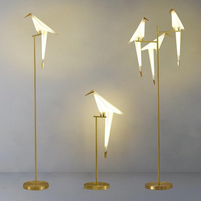 Elegant Nordic Paper Crane LED Floor Lamp