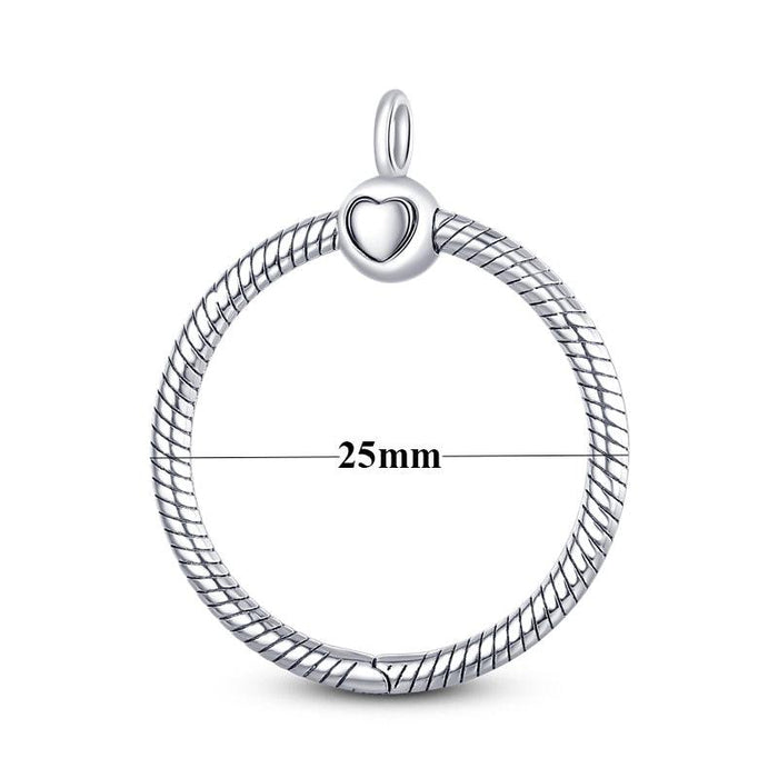 Chic Personalized 925 Silver O Pendant Necklace for Women - Minimalist Jewelry Must-Have