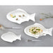 Elegant Fish-Shaped Ceramic Snack Plate for Home Dining