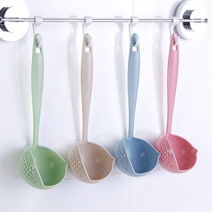 Versatile Long Handle 2-in-1 Spoon & Strainer Kitchen Utensil Set