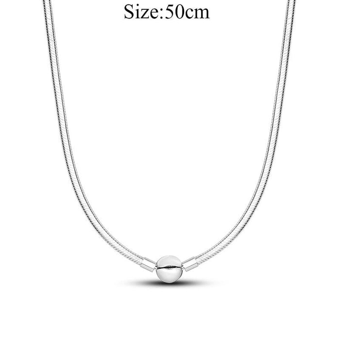 Chic Personalized 925 Silver O Pendant Necklace for Women - Minimalist Jewelry Must-Have