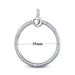 Elegant Customizable 925 Silver O Pendant Necklace for Women - Essential Minimalist Accessory