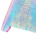 Iridescent Holographic Snakeskin PU Leather Craft Roll for Creative DIY Adventures