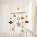 Musical Wooden Baby Crib Mobile - Safe Developmental Toy for Infants