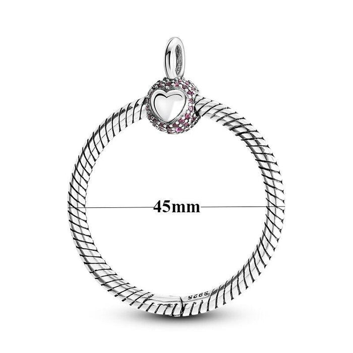 Chic Personalized 925 Silver O Pendant Necklace for Women - Minimalist Jewelry Must-Have