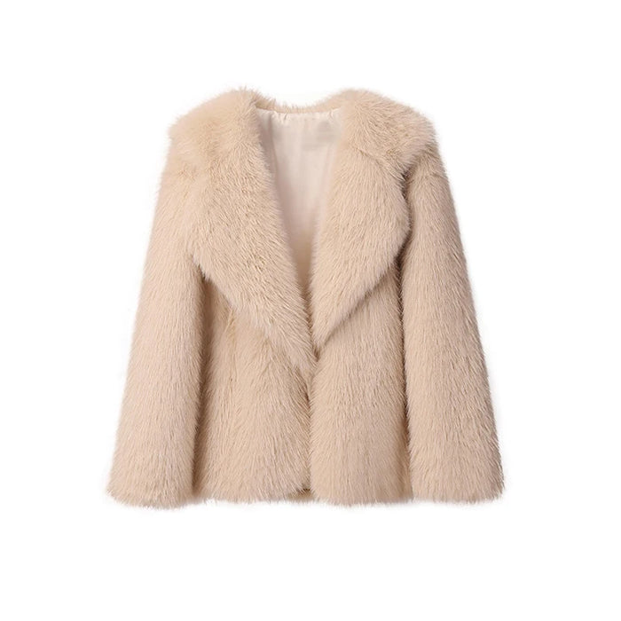 Winter Elegance Faux Fur Teddy Coat for Stylish Women