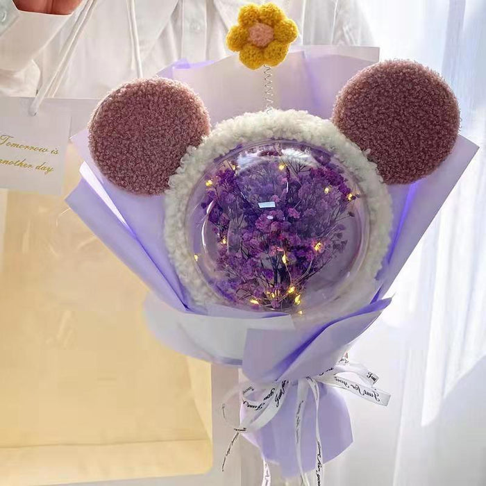 Exquisite Xingdailu Doll Collection Dried Gypsophila Bouquet