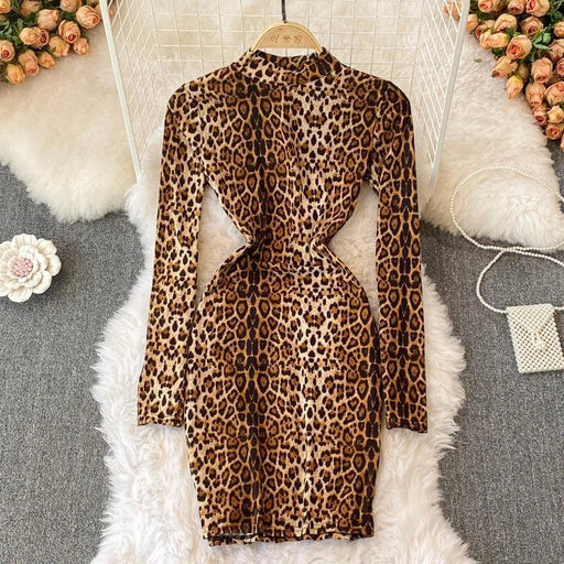 Leopard Luxe: Chic Bodycon Mini Dress for the Modern Woman - Exclusive Spring 2024 Collection