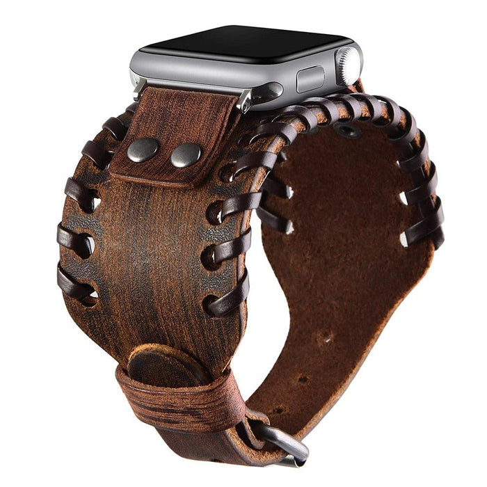 Timeless Calf Leather Apple Watch Band - Classic Vintage Charm