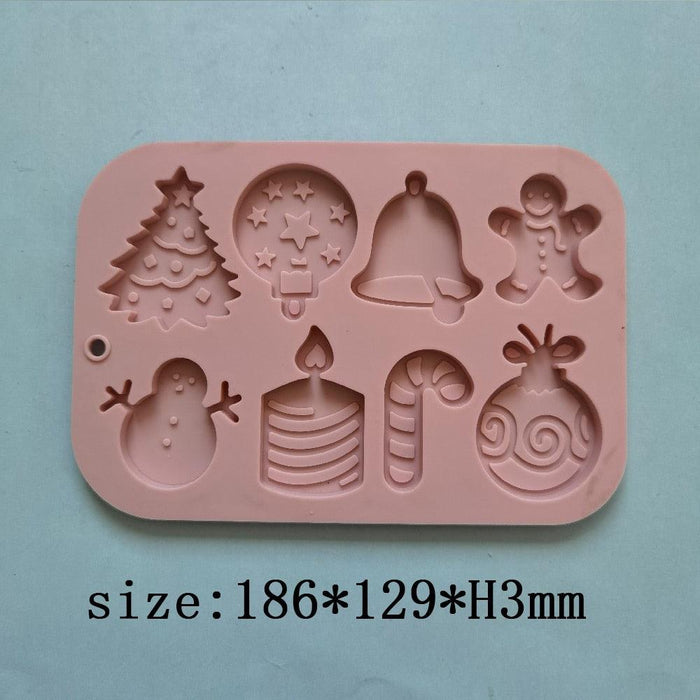 Christmas Silicone Mold Set for Festive Holiday Baking Experience
