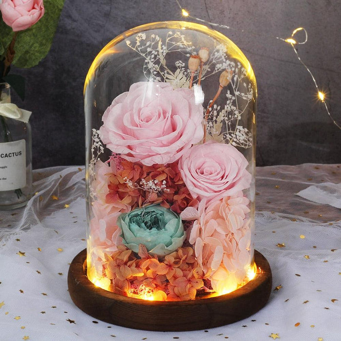 Timeless Blossom - Captivating Rose Preserved in Glass Dome