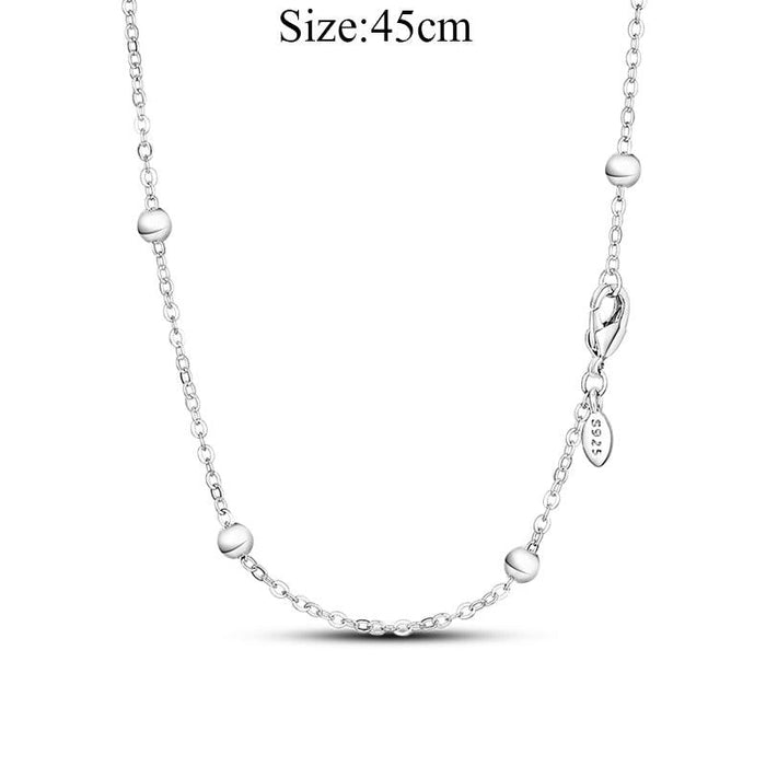 Chic Personalized 925 Silver O Pendant Necklace for Women - Minimalist Jewelry Must-Have