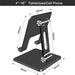 Adjustable Ergonomic Metal Stand for Phones and Tablets - Optimize Your Device Interaction