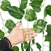 Ethereal Vine Wonderland: Premium Faux Rattan Garland with LED Illuminated Leaves