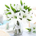 Real Touch White Lily Faux Flower Collection - 5-Piece Set