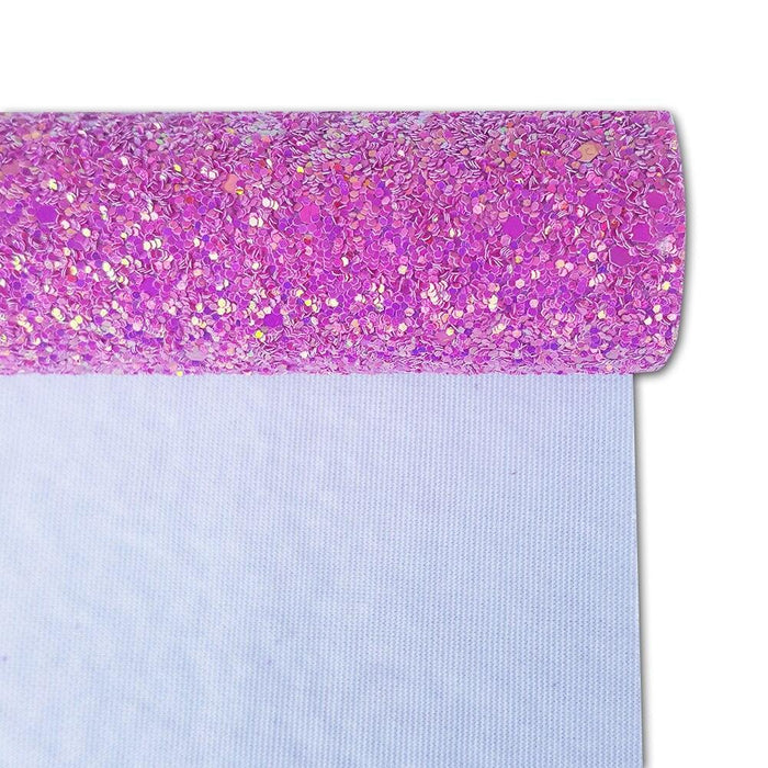 Sparkling Purple Chunky Glitter Fabric Roll - Must-Have for Creative DIY Projects