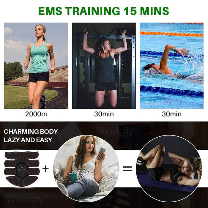 Wireless EMS Muscle Toning System for Abs and Hips