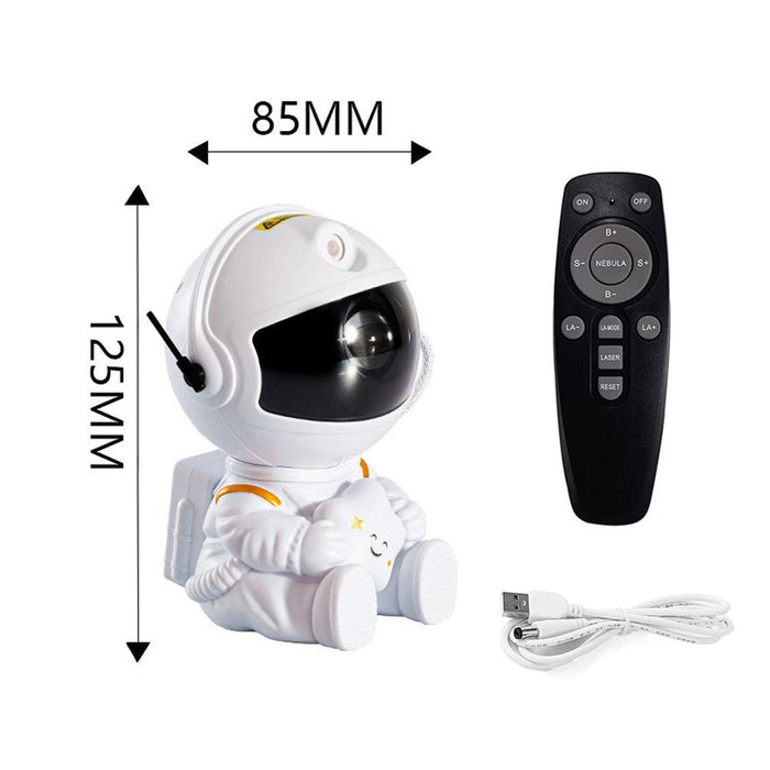 Cosmic Astronaut Nebula Star Projector with Remote Control for Relaxation and Bedroom Ambiance