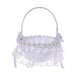 Charming Lace Floral Basket for Elegant Celebrations